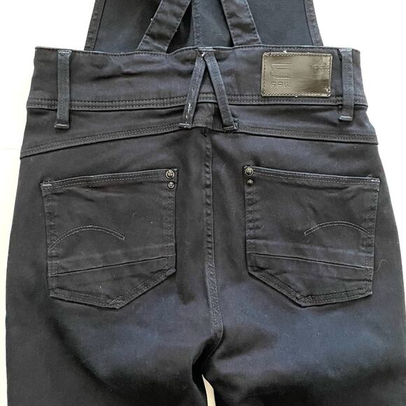 NWT G-STAR RAW Sz 25 x 29 Women’s LYNN HIGH WAIST SKINNY OVERALL JEANS Stretch - Picture 12 of 13
